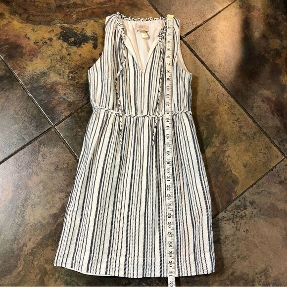 Ann Taylor Loft Nautical Blue and White Lined Dress Size XSP - Picture 11 of 11